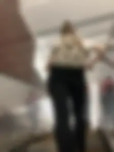 Candid Legs And Booty in Tights Subway Escalator Creepshots Gallery