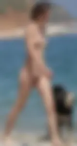 Nude beach and topless girls