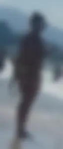 Big booty white chick in a yellow thong at the beach