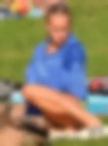 Various sexy girls in bikinis at the park