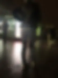 Cute Girl in Leather Jacket and Tight Jeans - Late Evening City Creepshot
