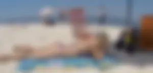 Beach hottie with oily skin
