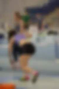 Candid track and field girls