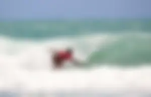 Candid surfers in bikinis