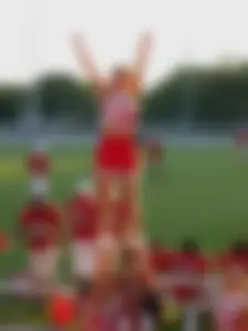 Candid cheerleaders