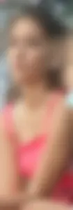 Candid teen in a pink short dress at the bus stop creepshot