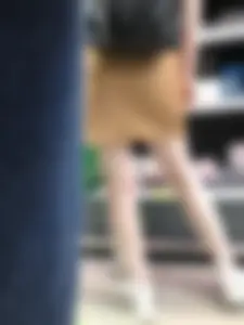 Hot Legs With Very White Skin at a Supermarket Creepshots Gallery