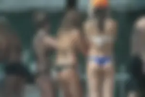 More sexy girls in bikinis and thongs at Deerfield Beach in Florida