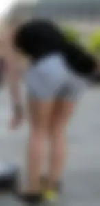 2 pretty blonde friends out in shorts