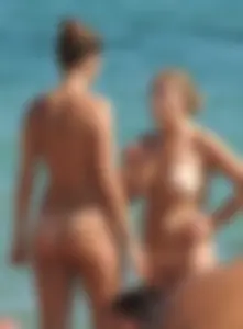 Nude beach and topless girls