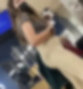 Cute teen in fuzzy pants