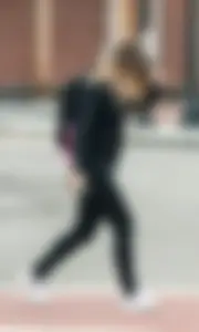 Sexy college babe walking in leggings with a nice ass