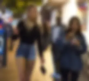 Hot candid chicks on the night city street creepshots, mostly in shorts and skirts