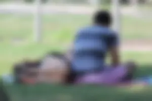 Cutie at the park upskirted showing her white panties