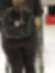 Sexy Fat Ass in Leggings Closeup Creepshot at a Supermarket