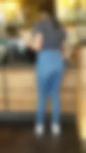 Latin teen in tight jeans