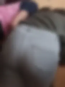 College Teen in Blue Tight Jeans Bending Over Desk in Classroom   Candid Closeup Photos