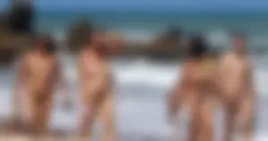 Nude beach and topless girls