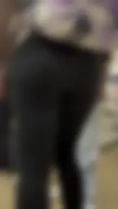 Smiley College Girl In Black Leggings
