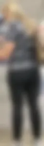 Donkey blonde milf PAWG in leggings