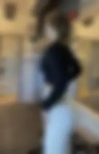 German gym Girl white leggings