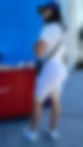 Latina with huge ass in white spandex shorts