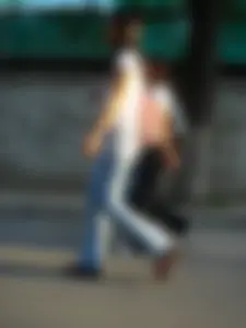 Cute Asian girl with a nice booty in tight jeans