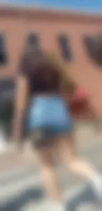 Cheeky college latina jean shorts(oc)