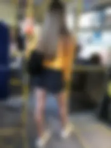 Candid Girl With Perfect Sexy Legs And Booty in Denim Shorts in a Public Bus Creepshots Gallery
