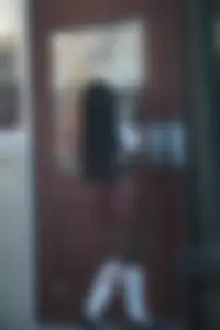 Sexy ebony Tilted Kilt employee in her uniform