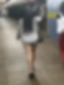 OC Asian Coed Short Shorts Butt Out