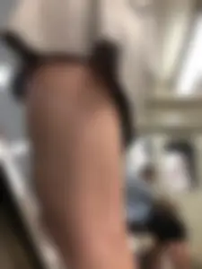 Cute Girl with Hot Legs in Subway Train Candid Closeups