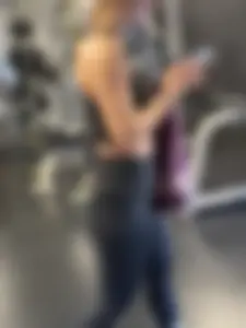 Extremely fit milf deadlifting in front of me