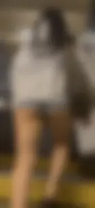 OC Asian Coed Short Shorts Butt Out