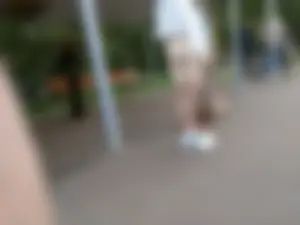 Amazing Ass in Spandex Shorts on the Bus Stop Creepshots