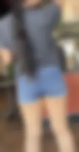 Tight little booty in line