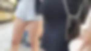 Hot candid girl wearing shorts at the public train station creepshots