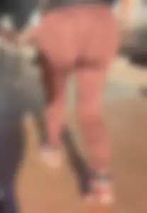 Sexy BBL in brown leggings