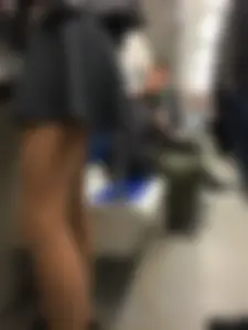 Girl in a Dress And Flats Sitting in a Subway Train Then Flashing Her Panties While Getting on a Public Bus Creepshots Collection