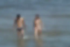 Sexy mature girls on Vilanova topless beach