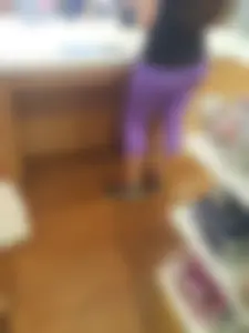 Chubby Booty in Short Purple Tights Store Creepshot