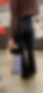 Tight ass in high waisted leggings & vpl milf