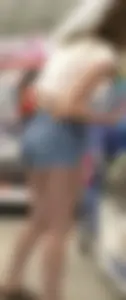Jean shorts legs and booty 0710