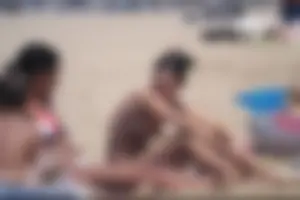 Girls on a nude beach in Bibione, Italy