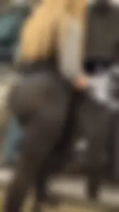 You Can See Her Thong Through Her Leggings!