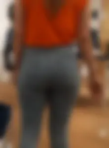 Blue tight jeans