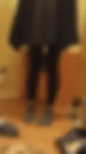Teen in Skirt, Tights and Socks Home Creepshots