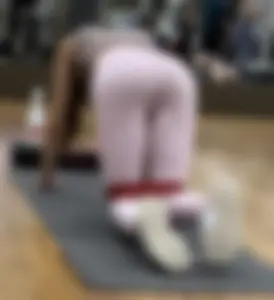 SKINNY GIRL in PINK SEE THROUGH Leggings, ALL ANGLES