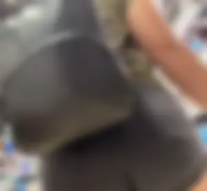 Great chubby legs and booty in black denim shortrs store creepshots collection
