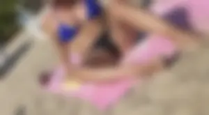 Beach impressions with cameltoes